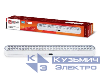 Светильник светодиодный СБА 1094-60DC 60LED 2.2А.ч lithium battery DC аварийный IN HOME 4690612029443
