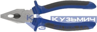 Плоскогубцы комбинированные "Один" двухцветные обрезиненные ручки полированная сталь 200мм MOS 47474М