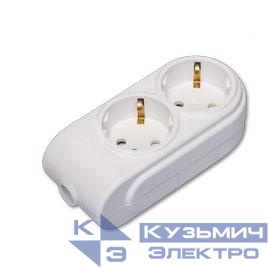 Колодка удлинителя 2-м с заземл. защ. шторки Makel N2210000