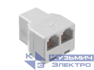 Переходник телефонный гнездо RJ11 (6p4c) на два гнезда RJ11 (6p4c), NETKO Optima