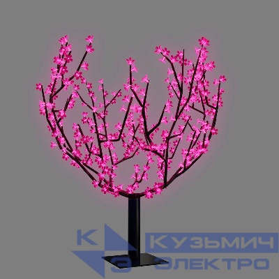 Дерево светодиодное "Сакура" 2.4м d кроны 2.0м LED роз. IP65 понижающ. трансф. в компл. Neon-Night 531-128