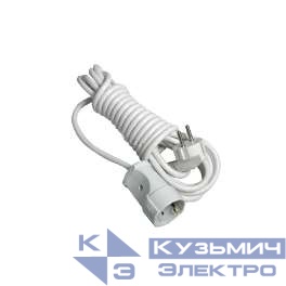 Удлинитель-шнур 1х3м без заземл. 10А IP20 Makel 10007