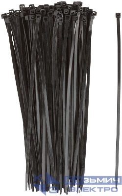 Хомут для проводов 4.8х250мм нейлон. черн. (уп.100шт) FIT 60355