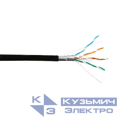 Кабель FTP4 cat.5е, одножильный, экранированный, 305м, CCA, для наружных работ NETKO Optima Gold