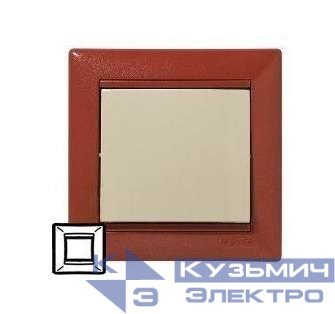 Рамка 1-м Valena терракот. Leg 770011