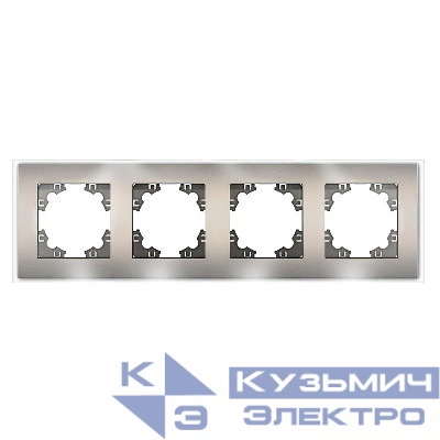 Рамка 4-м Афина стеклянная мокко UNIVersal 2287