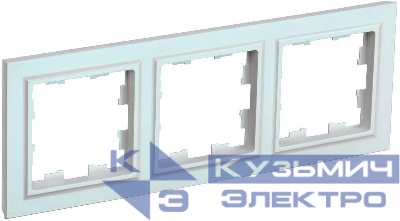 Рамка 3-м BRITE РУ-3-БрЖ жемчуж. IEK BR-M32-K36