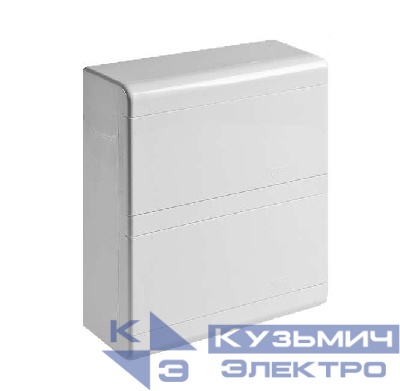 Щиток ОП 18мод. с 2 непрозр. двер. Рувинил 68018Б