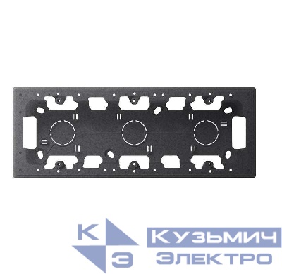 Коробка 3-м ОП Simon24 графит Simon 2400753-038