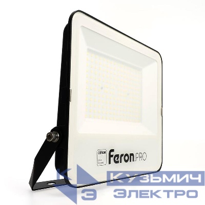 Прожектор светодиодный LL-1000 150Вт 6400К IP65 AC 175-265В/50Гц черн. FERON 41542