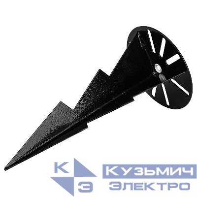 Держатель грунтовый ДГ-03 для ландшафтных светильников-столбиков черн. FERON 51814