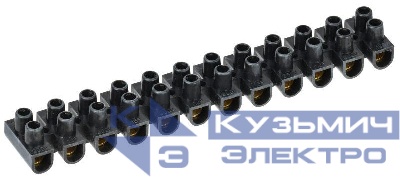 Колодка клеммная полистирол ЗВИ-30 н/г 6-16кв.мм черн. (блист.2шт) IEK UZV5-030-10-2