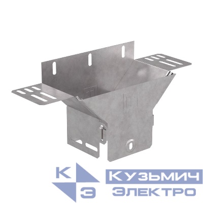 Ответвитель для лотка вертикальный 100х100 с крышкой Стандарт Промрукав PR16.10936