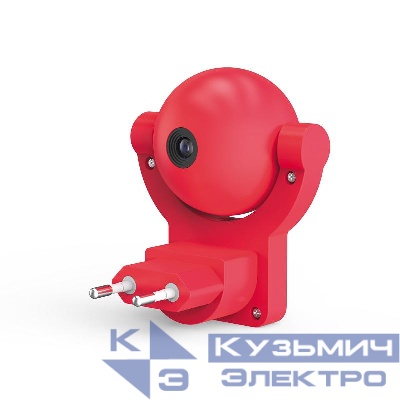 Светильник розеточный с фиксированной проекцией и датчиком освещ. 0.5Вт розо. 1/100 Gauss DIY0032