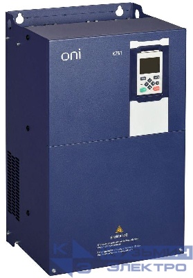 Преобразователь частоты K751 380В 3ф 4-5.5кВт 9.4-13А со встроен. тормозом ONI K751-33-455NTM