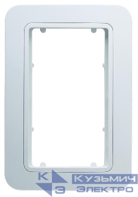 Рамка+вставка для 2-м розетки Lillium бел. 18002710