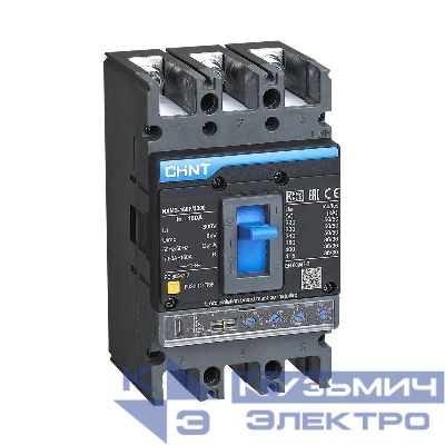 Выключатель автоматический 3п 125А 36кА NXMS-160F/3P с электрон. расцеп. (R) CHINT 264747
