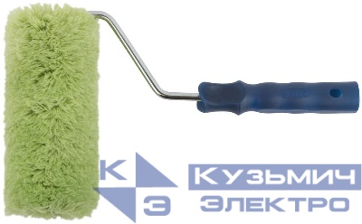 Валик полиакриловый нитяной профи бюгель 8мм диам. 58/94мм ворс 18мм 180мм зел. FIT 02185