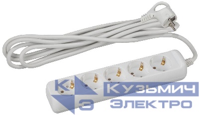 Удлинитель 5х3м с заземл. 16А IP20 U-5e-3m-3х1 ПВС 3х1 Эра Б0028376