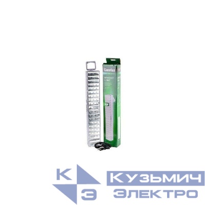 Светильник светодиодный LA-111 60LED DC 220В аккумуляторный Li-ion бел. Camelion 12914