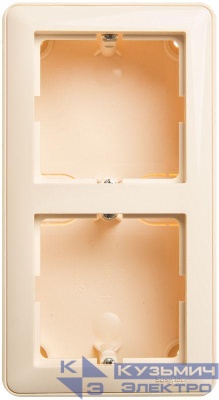 Коробка подъемная 2-м ОП W59 с рамкой сл. кость SE KP-252-28