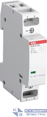 Контактор ESB16-20N-06 модульный (16А АС-1 2НО) катушка 230В AC/DC ABB 1SBE111111R0620