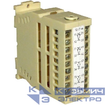 Реле промежуточное ПЭ-37-44 220В 50Гц ток контактов 6А 4з+4р У3 РиА A8013-77950326