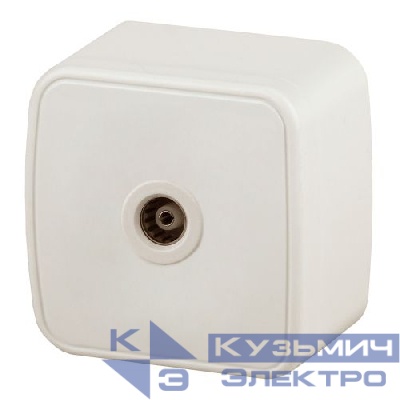Розетка телевизионная одиночная TV ОП Polo 3-301-02 IP20 сл. кость Intro Б0036133