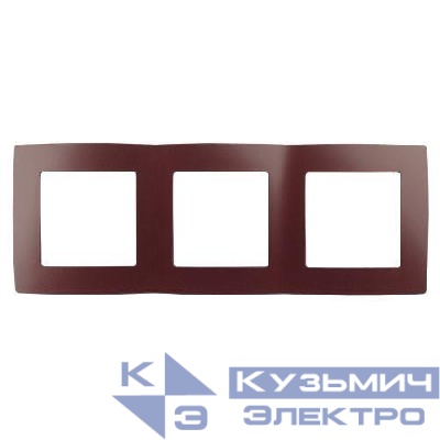 Рамка 3-м 12-5003-25 бордо ЭРА Б0019408