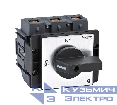 Выключатель-разъединитель 3п 175А IP20 с черн. рукоят. на дверцу 4 винтами SE MSD175320B