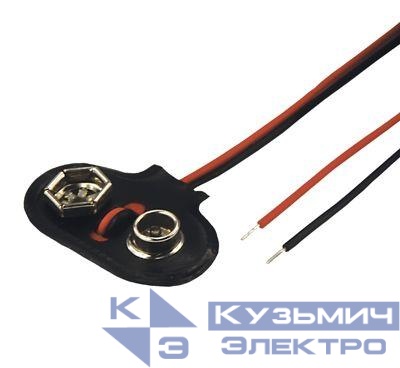 Клемма угловая на крону 9В (уп.100шт) Rexant 14-0323