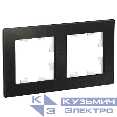 Рамка 2-м AtlasDesign Nature метал. оникс SE ATN312302