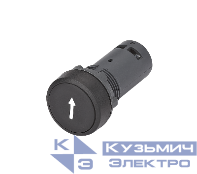 Кнопка моноблочная SB7 22мм с возвратом с маркировкой "Стрелка вниз" пластик 1НО IP65 черн. SE SB7NA21343