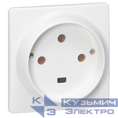 Розетка 1-м СП 32А IP20 3P+E защ. шторки боков. вход на винтах бел. Leg 055815