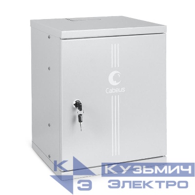 Шкаф телекоммуникационный настенный WSC-8Um 10дюйм 8U 326х300х405мм дверь метал. Cabeus 7790c