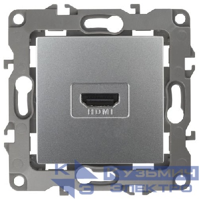 Розетка 12-3114-03 HDMI алюм. ЭРА Б0027483