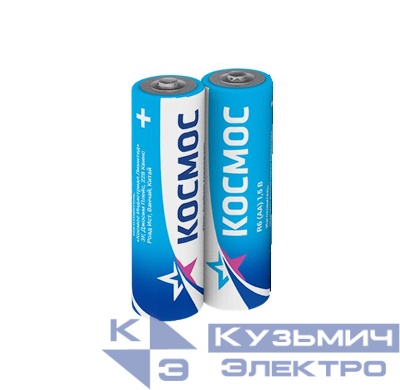 Элемент питания солевой AA/R6 (уп.2шт) КОСМОС KOCR6