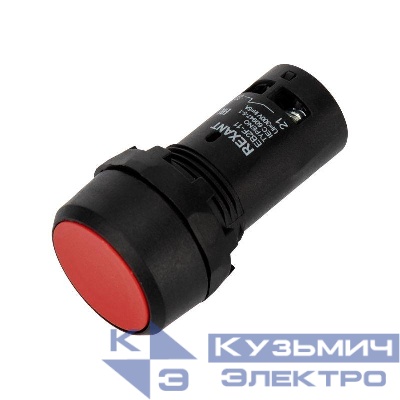 Кнопка EB22 возвратная красн. NO+NC 300В Rexant 36-5530