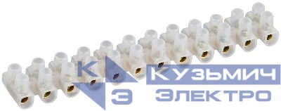 Колодка клеммная ЗВИ-30 6-16кв.мм 12пар GENERICA UZV10-030-016-K01-10-G