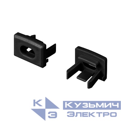 Заглушка PIK-1007 с отверстием пластик (комплект) черн. Arlight 045496