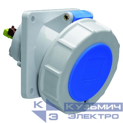 Розетка встраиваемая 16А 3п 6ч 230В IP67 наклонная 85х85 Quick Connect Bals 12813