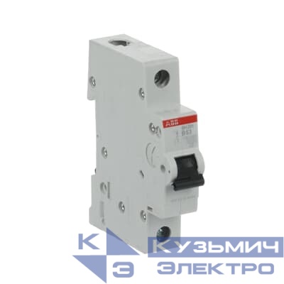 Автоматический выключатель 1п SH201 B63 6,0кА ABB 2CDS211001R0635