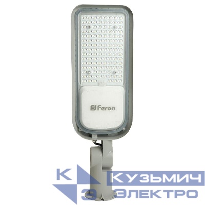 Светильник светодиодный SP3060 100Вт IP65 100-265В/50Гц уличный сер. FERON 48687