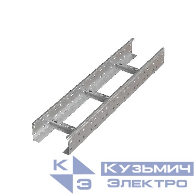 Лоток лестничный 300х100 L6000 сталь 2мм LL100-300-2.0-6000 N КМ LO14132