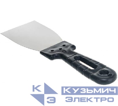 Шпатель нерж. сталь пластиковая рукоятка 60мм Вихрь 73/3/2/16