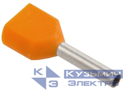 Наконечник НШВИ(2) 0.5-8 оранж. (уп.20шт) IEK UTE10-4-D1-8-100