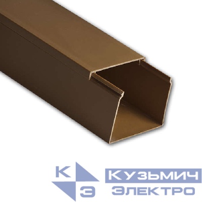 Кабель-канал 80х60 L2000 пластик коричн. Ruvinil РКК-80х60-К
