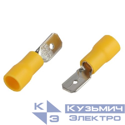 Разъем плоский изолированный "папа" РпИп 5-6-0.8 (уп.10шт) Эра Б0063364