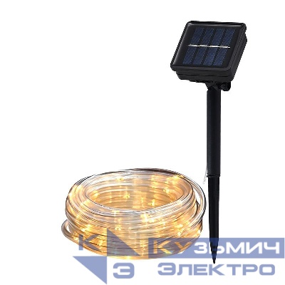 Светильник светодиодный садовый SLR-G06-100Y 100LED дюралайт (заменяемый Ni-MH 500мА.ч аккумулятор) желт. ФАZА 5060104