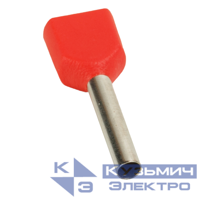 Наконечник штыревой втулочный под два провода НШвИ2 OptiKit T-Shv2-PVC- 1.5-12 (уп.100шт) КЭАЗ 278048